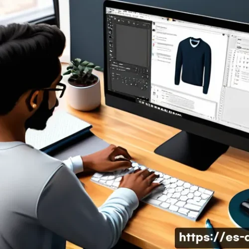 디지털 일러스트 프로세스 자동화 팁 - A detailed digital artist's workspace showcasing a computer screen filled with a complex illustratio...